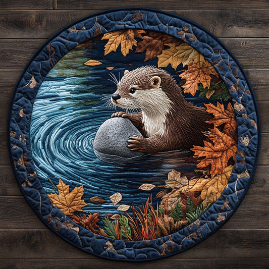 Baby Otter CM3105002CL Quilted Round Mat
