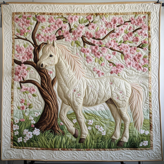 Horse Cherry Blossom LT0910032CL Quilt