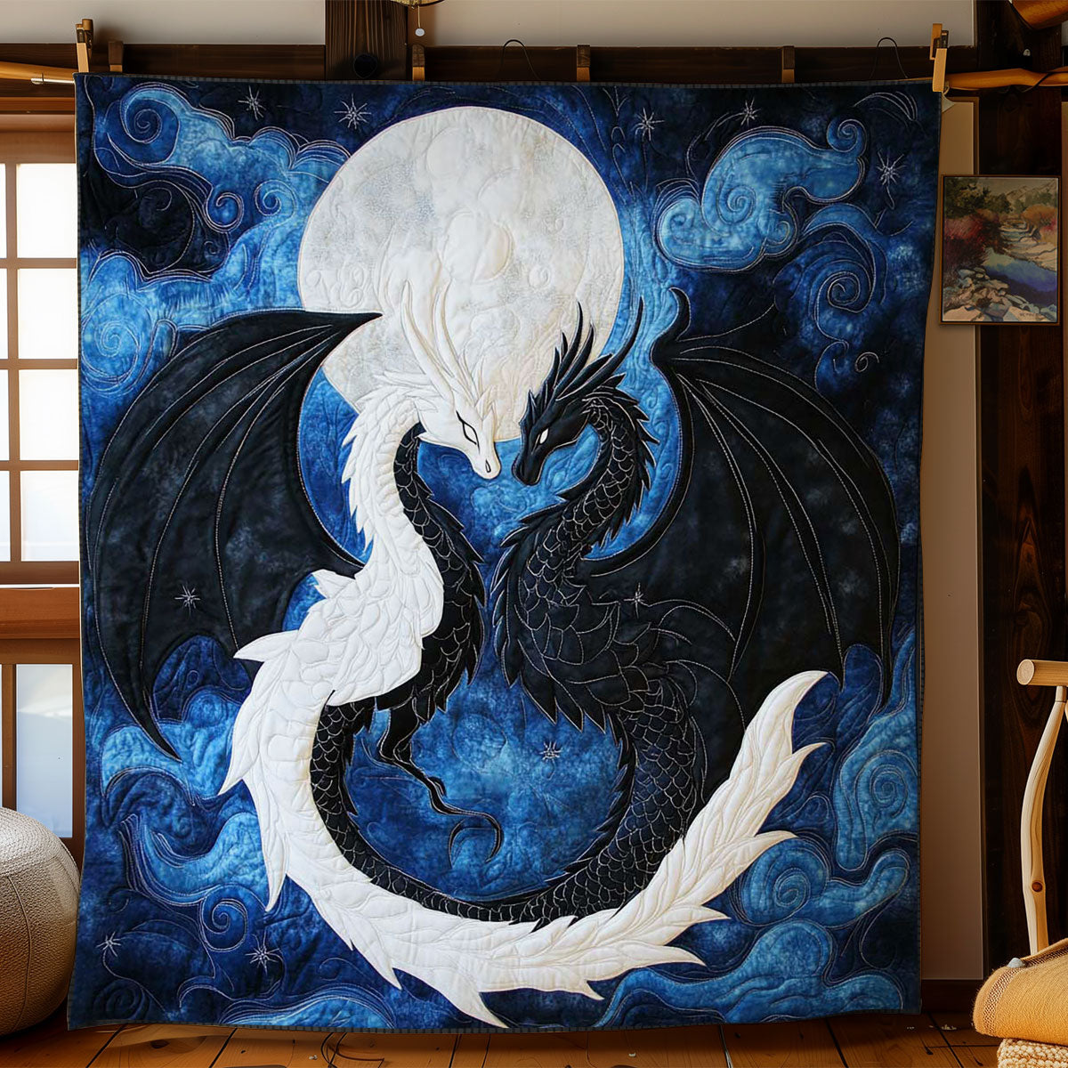Frozen Fire Dragons WN1703026CL Quilt