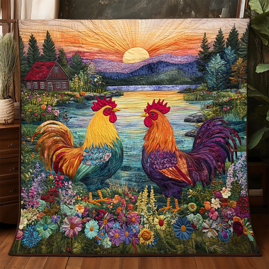 Sunset Chicken WJ2705010CL Quilt