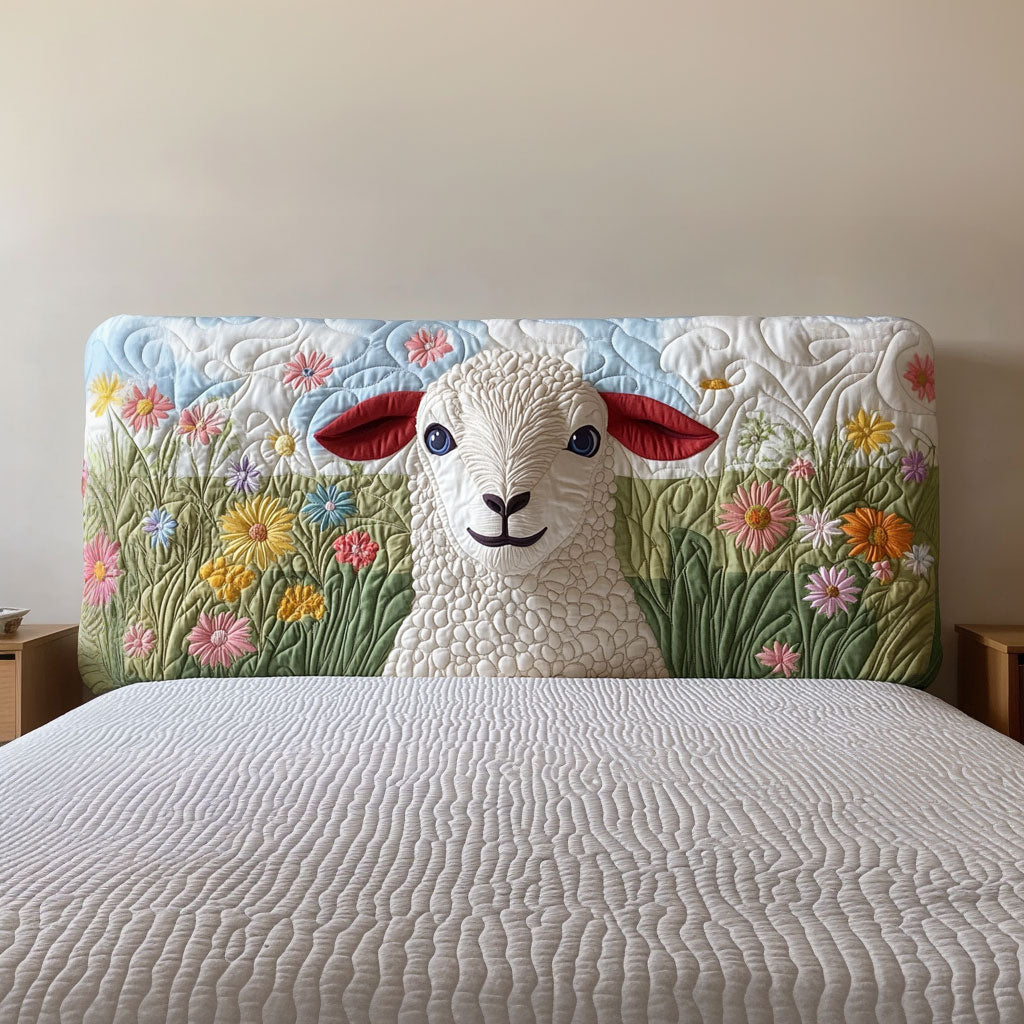 Naive Sheep QA0501024CL Quilted Headboard Slipcover