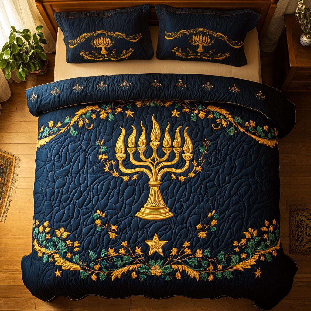 Hanukkah Candlelight Wish WN1407018CL Duvet Cover Set