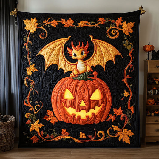 Baby Dragon And Pumpkin DH2909016CL Quilt