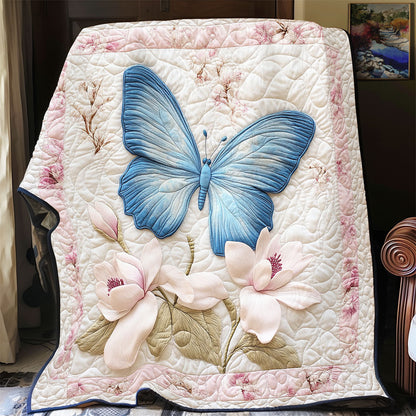Butterfly In Magnolia Garden WY2003070CL Quilt