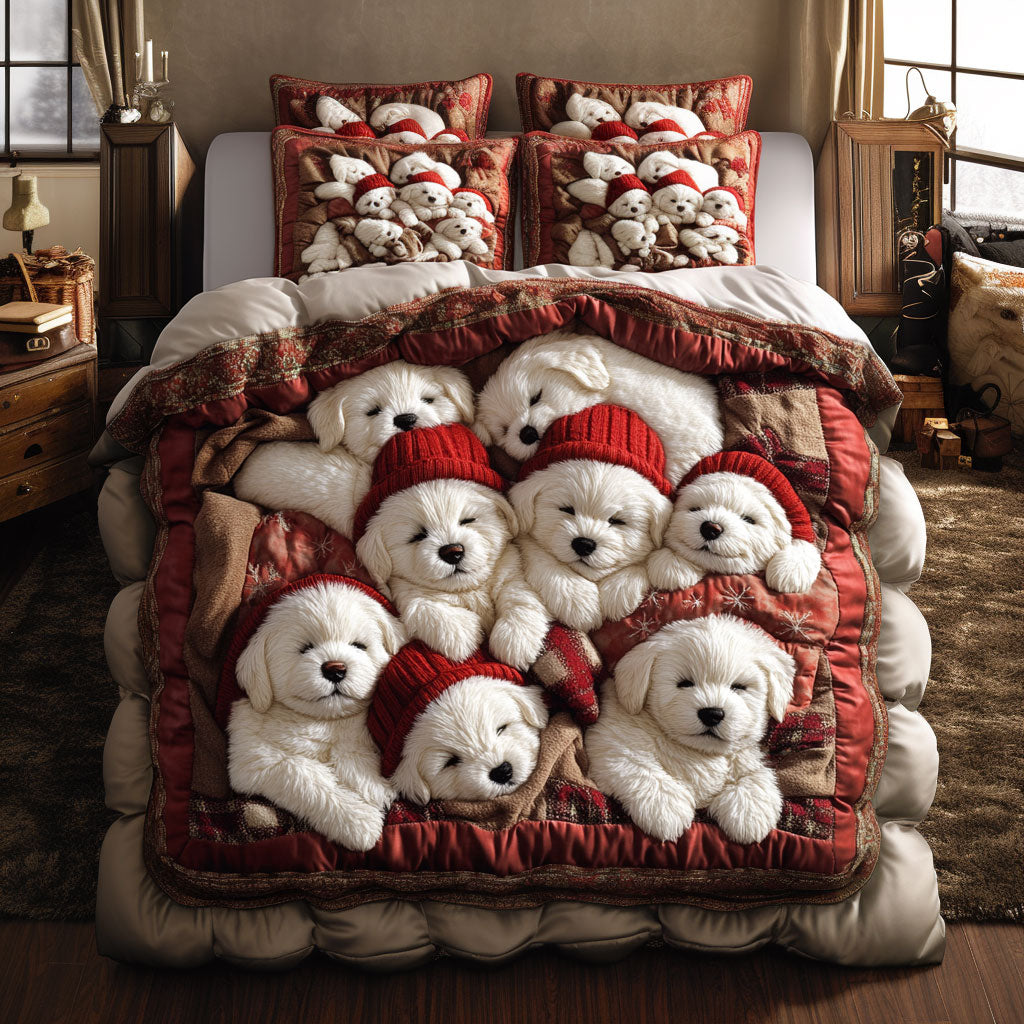 Bichon Frise Comfort WN0907005CL Duvet Cover Set