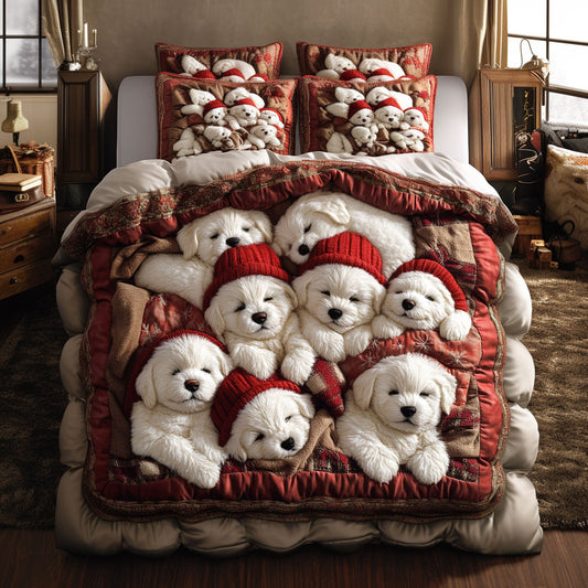 Bichon Frise Comfort WN0907005CL Duvet Cover Set