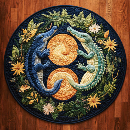 The Reptile Dance WY1908024CL Quilted Round Mat