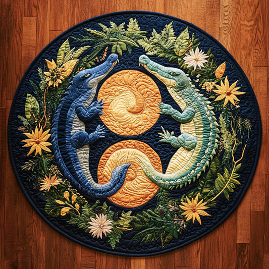 The Reptile Dance WY1908024CL Quilted Round Mat