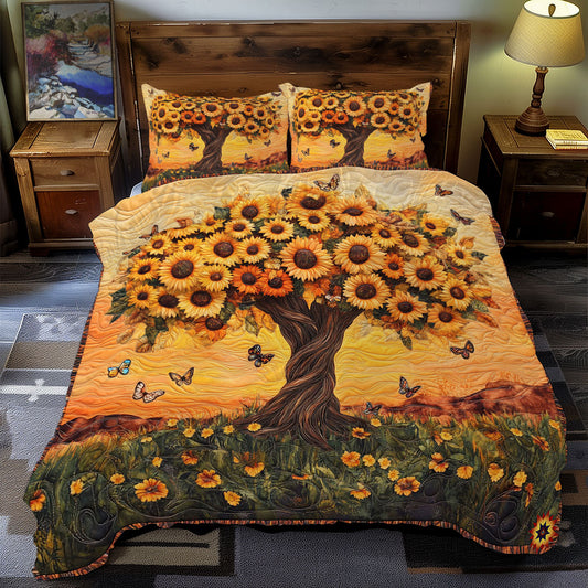 Sunflower Tree Of Life WY2012032CL Duvet Cover Set