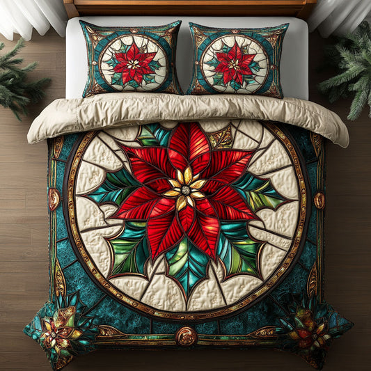 Poinsettia Glow CW0512056CL Duvet Cover Set