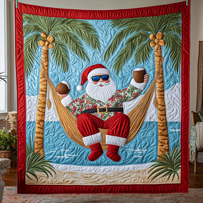Santa's Beach Vacation LT1911014CL Quilt