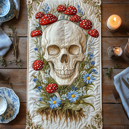 Mystic Skull Grove WN1607017CL Quilted Table Runner
