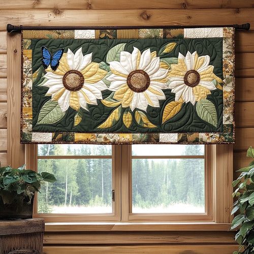 Sunflower Garden WP1403023CL Quilted Valance