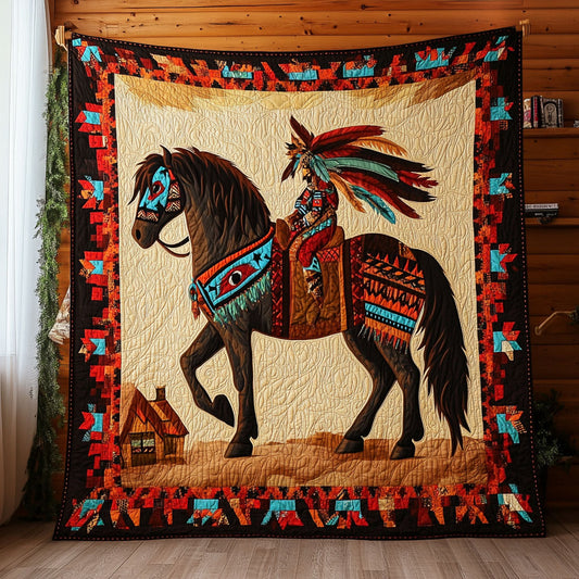 Horse Native American CW2207019CL Quilt