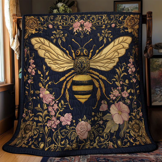Bee In Flower Garden WY1902055CL Quilt