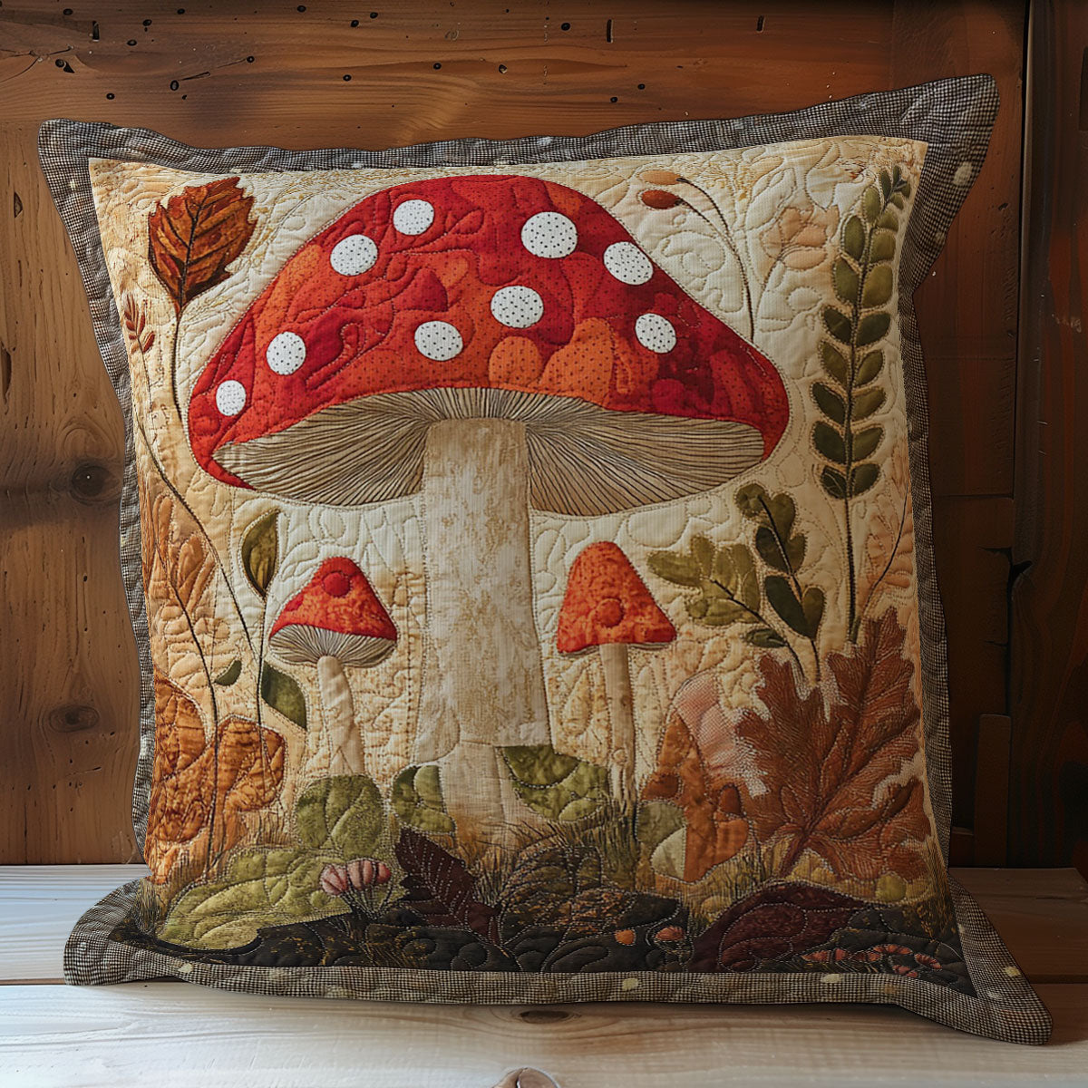 Mushroom WY0402088CL Quilt Pillow Case