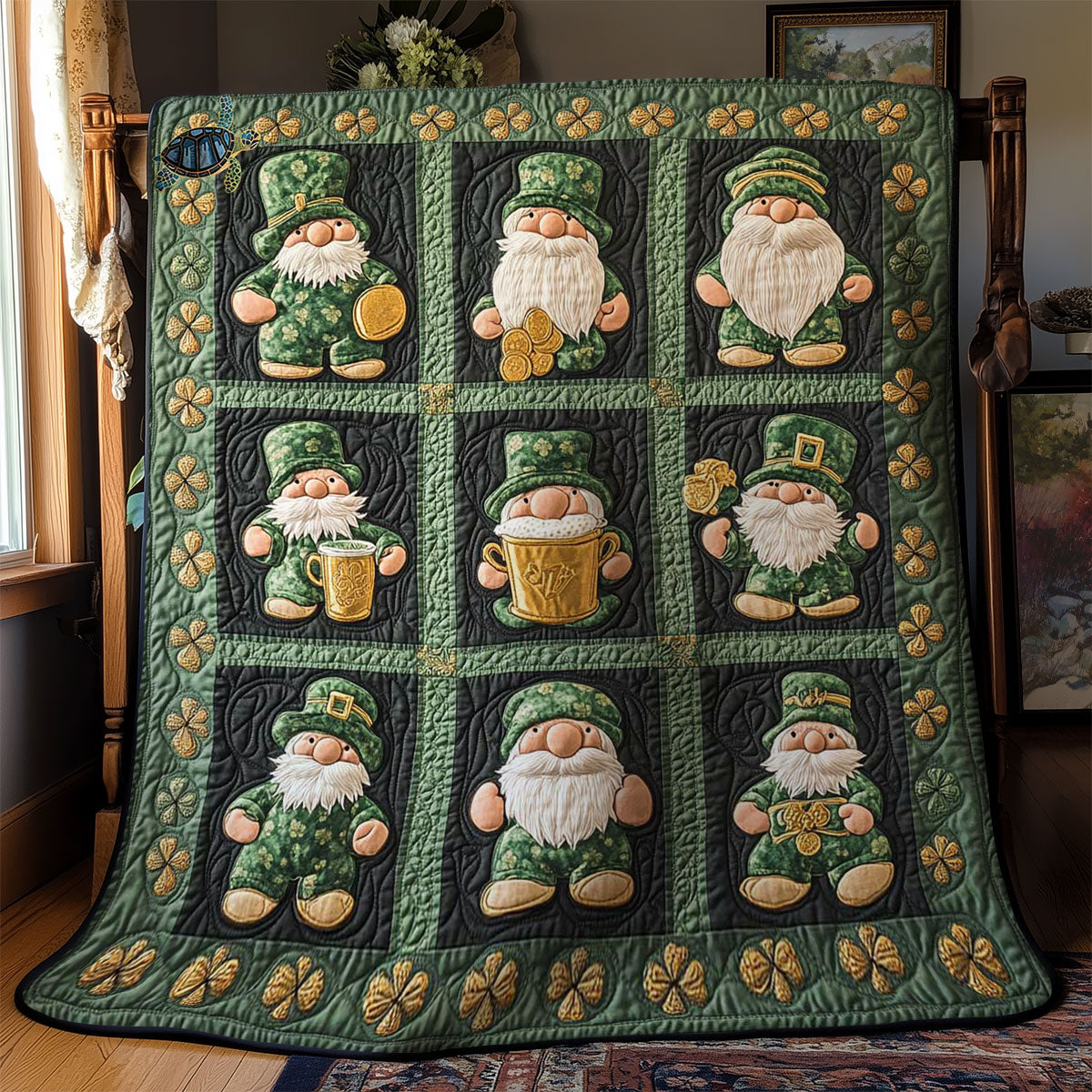 Irish Gnome Charm WN1912010CL Quilt