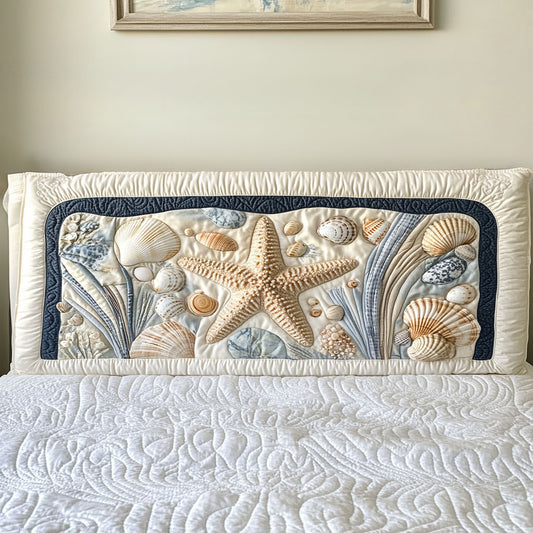 Seashell Glow WN0501053CL Quilted Headboard Slipcover