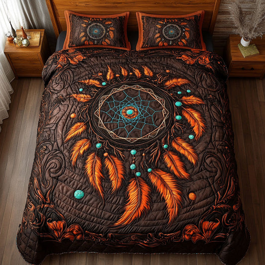 Native Feather Dreamcatcher WY2301031CL Duvet Cover Set