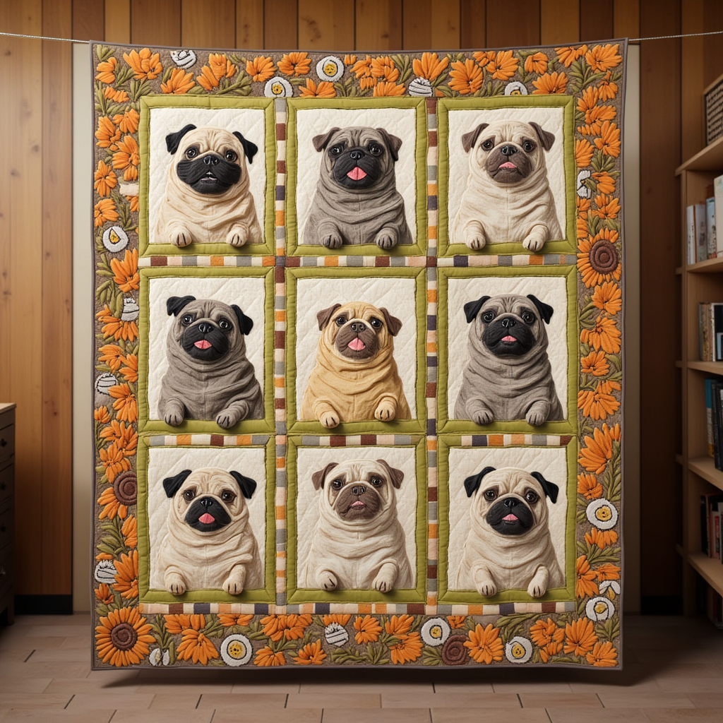 Whimpsical Doggo XK1109001CL Quilt