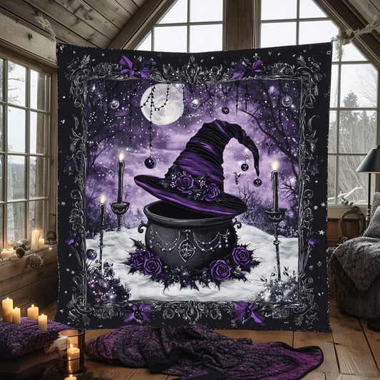 Mystic Moon Witch Cauldron WN1408072CL Quilt