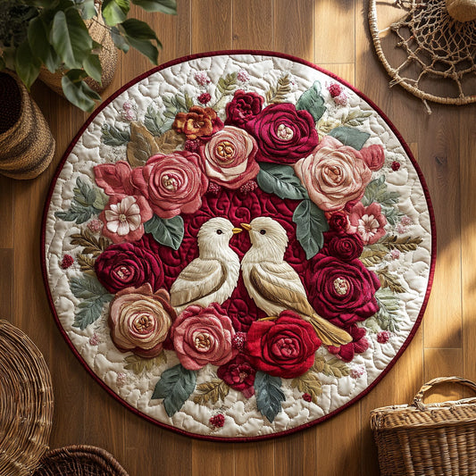 Forever In Bloom WY3006076CL Quilted Round Mat