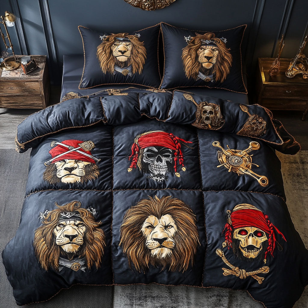 Crimson Mane Lion WN1808001CL Duvet Cover Set