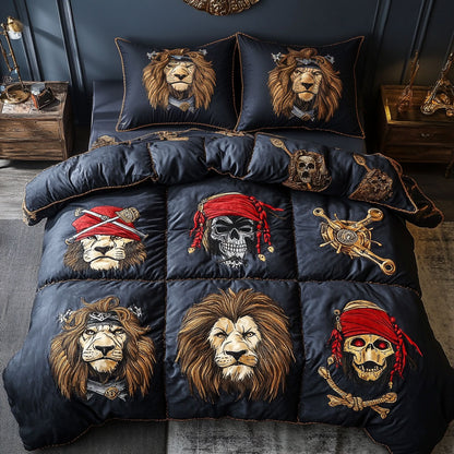 Crimson Mane Lion WN1808001CL Duvet Cover Set