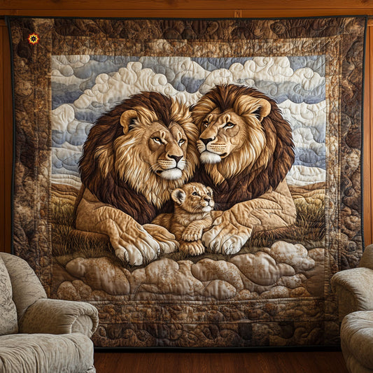 Lion Family WJ0811018CL Quilt