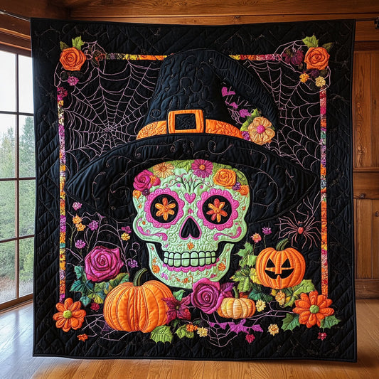 Mystic Pumpkin Skull CW3107042CL Quilt