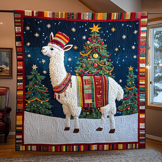 Vibrant Winter Llama LT1811013CL Quilt