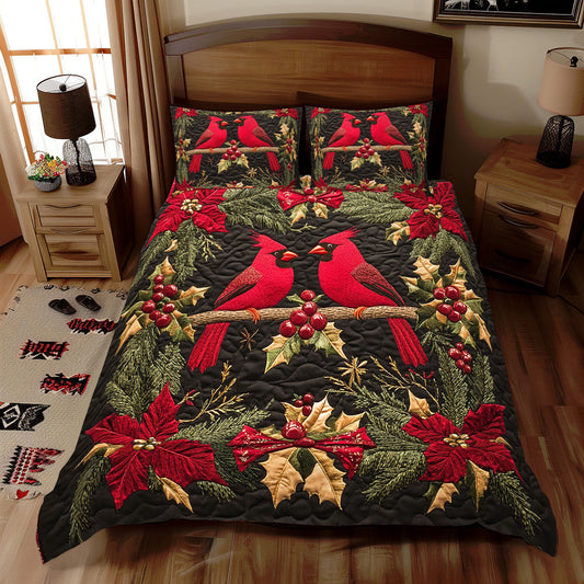 Cardinal Christmas WX2012067CL Duvet Cover Set