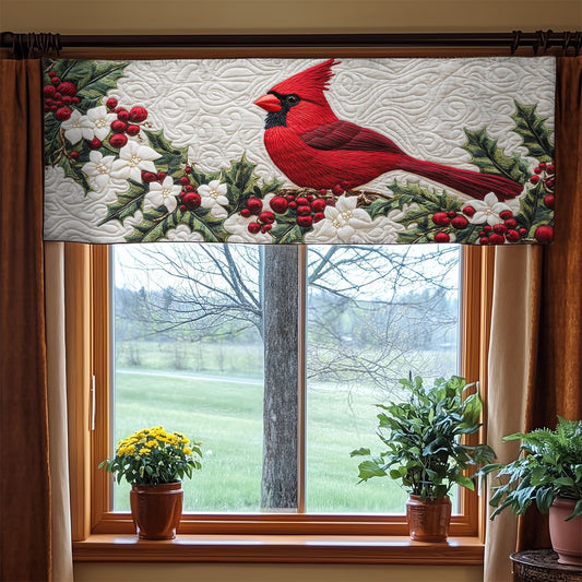 Cardinal Berry WX1305008CL Quilted Valance