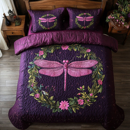 Purple Dragonfly WY0602044CL Duvet Cover Set