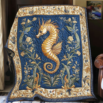 Royal Gold Seahorse WY1701057CL Quilt