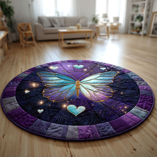 Butterfly Dream CW1401071CL Quilted Round Mat