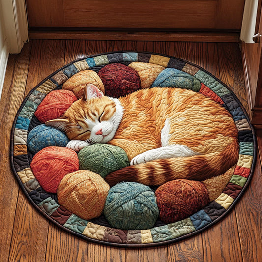 Snuggle Cat CP1211033CL Quilted Round Mat