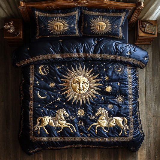 Royal Horse Under Sun WY0406022CL Duvet Cover Set
