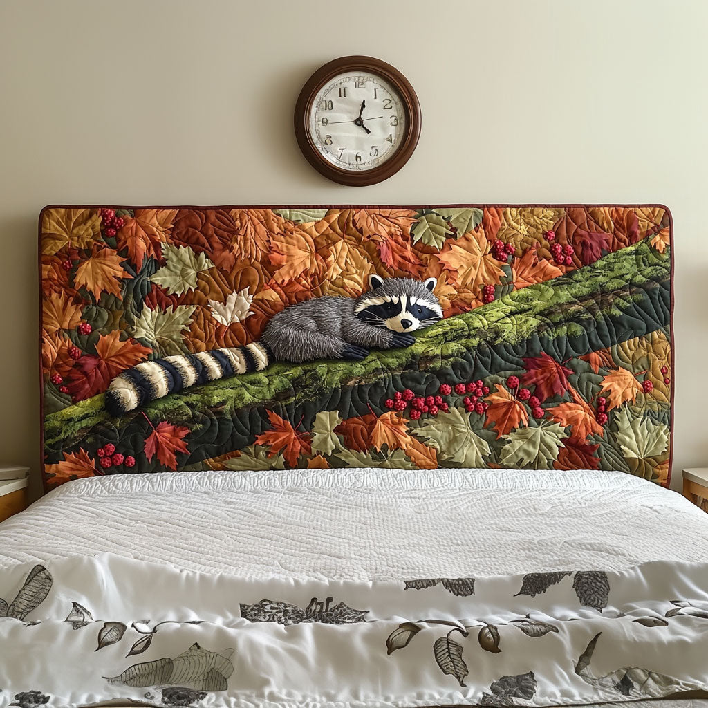 Sleeping Racoon QA3112015CL Quilted Headboard Slipcover