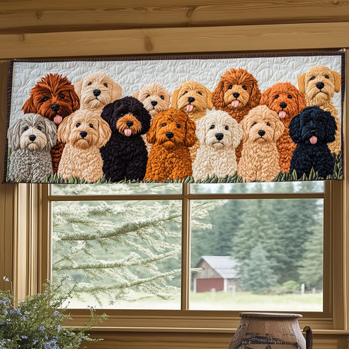 Doodle Dog WJ0905021CL Quilted Valance