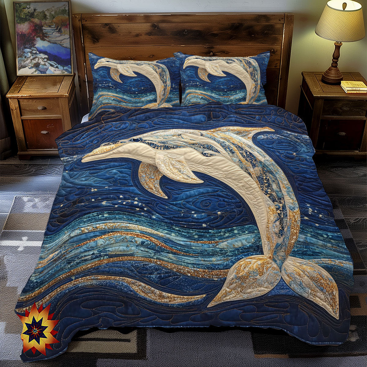 Sparkle Dolphin WY2711067CL Duvet Cover Set