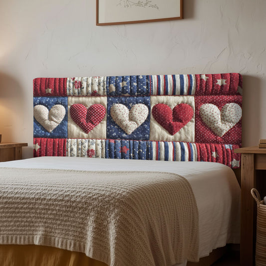 Country Hearts CP0501079CL Quilted Headboard Slipcover