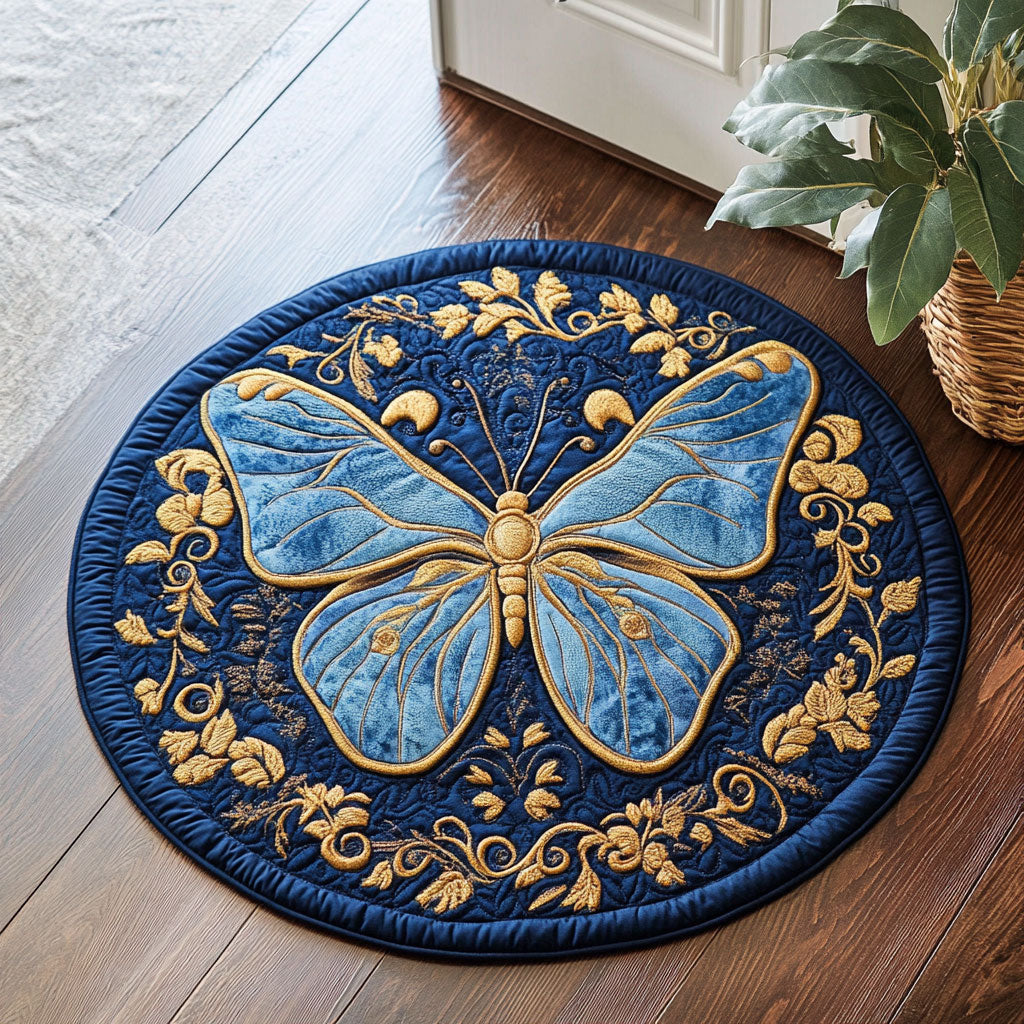 Gilded Butterfly Grace CP1406004CL Quilted Round Mat