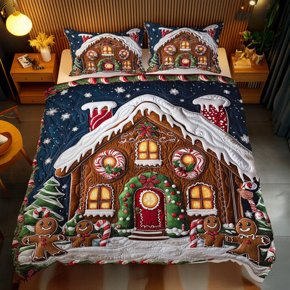 Christmas Gingerbread House WJ2711034CL Duvet Cover Set