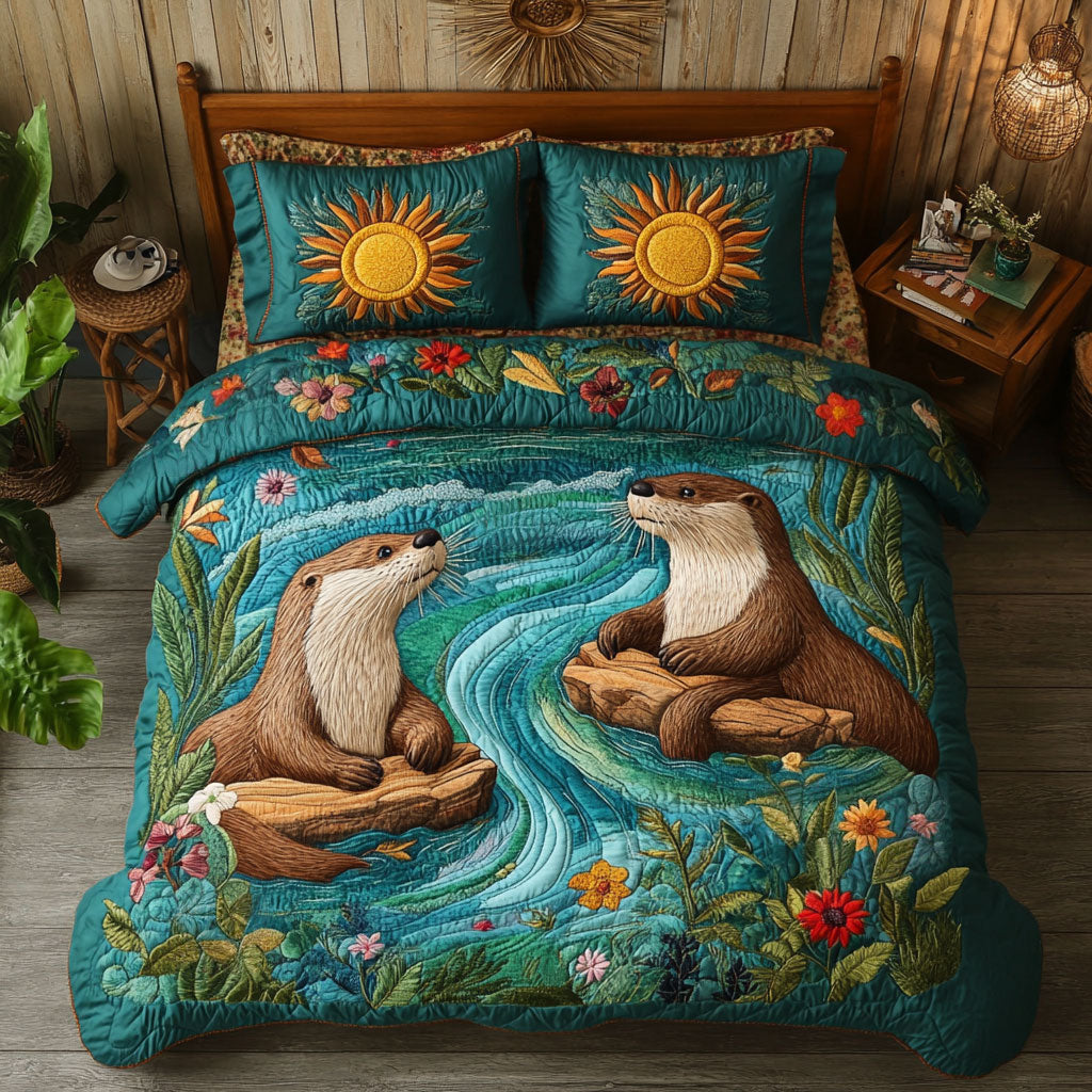Otter Family WJ1004029CL Duvet Cover Set