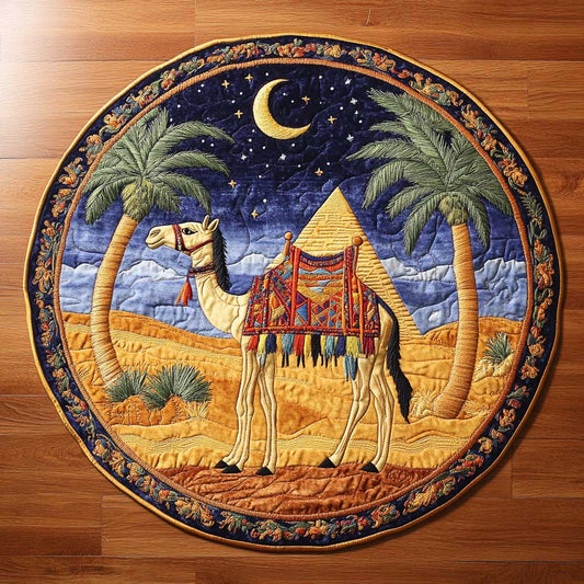 Camel Nights WN2504012CL Quilted Round Mat