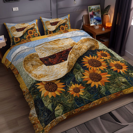 Cowboy Hat Sunflower WX2211064CL Duvet Cover Set