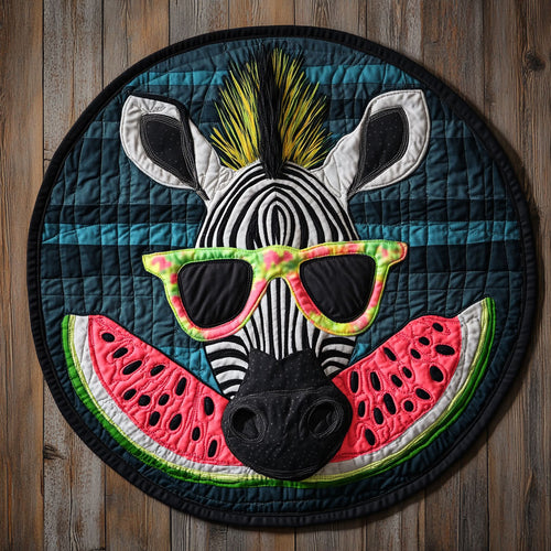 Watermelon Lover CP2305008CL Quilted Round Mat