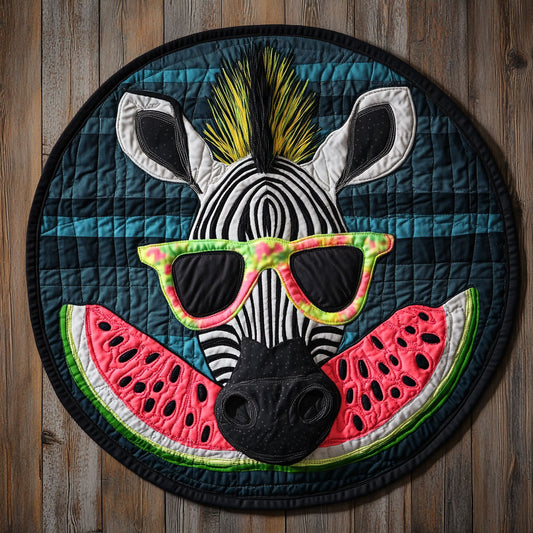 Watermelon Lover CP2305008CL Quilted Round Mat