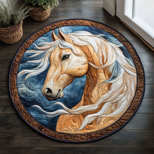 Majestic Horse CW1607023CL Quilted Round Mat